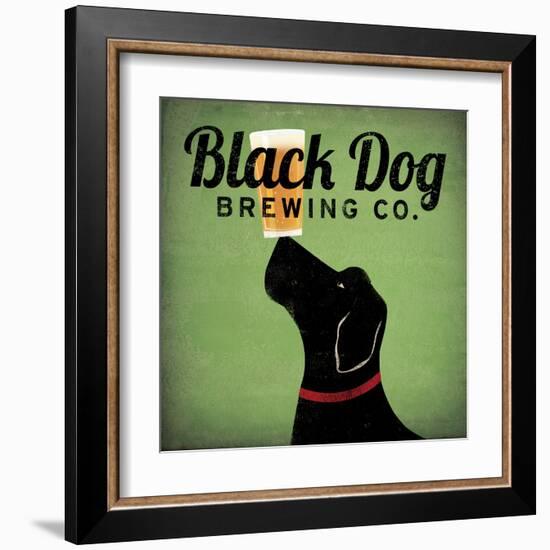 Black Dog Brewing Co on Green-Ryan Fowler-Framed Art Print