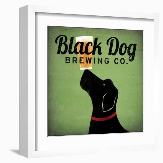 Black Dog Brewing Co on Green-Ryan Fowler-Framed Art Print