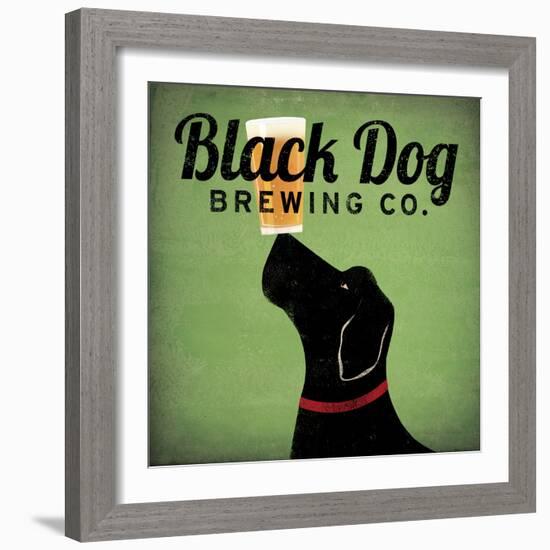 Black Dog Brewing Co on Green-Ryan Fowler-Framed Art Print