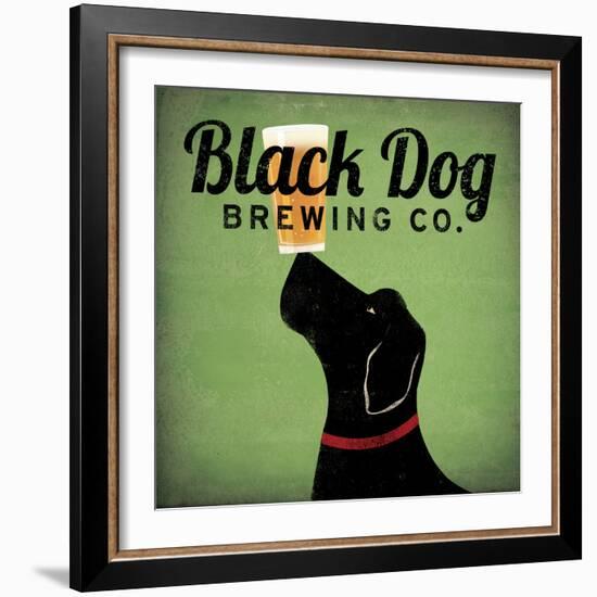 Black Dog Brewing Co on Green-Ryan Fowler-Framed Art Print