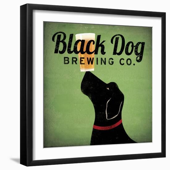 Black Dog Brewing Co on Green-Ryan Fowler-Framed Art Print