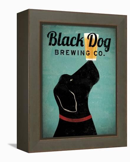 Black Dog Brewing Co v2-Ryan Fowler-Framed Stretched Canvas