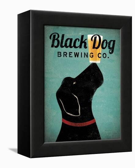 Black Dog Brewing Co v2-Ryan Fowler-Framed Stretched Canvas