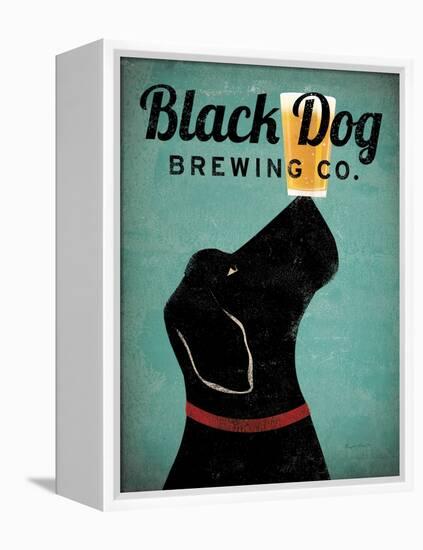 Black Dog Brewing Co v2-Ryan Fowler-Framed Stretched Canvas