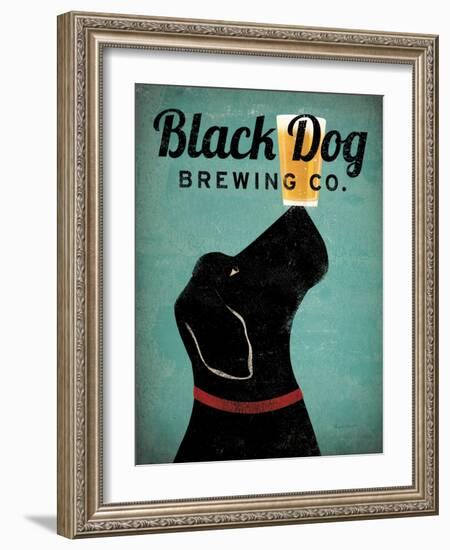 Black Dog Brewing Co v2-Ryan Fowler-Framed Art Print