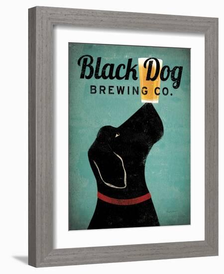 Black Dog Brewing Co v2-Ryan Fowler-Framed Art Print