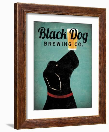 Black Dog Brewing Co v2-Ryan Fowler-Framed Art Print