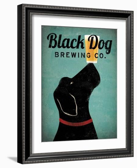 Black Dog Brewing Co v2-Ryan Fowler-Framed Art Print