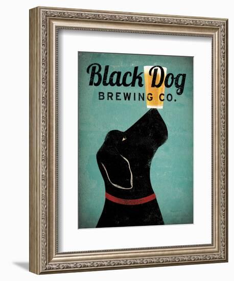 Black Dog Brewing Co v2-Ryan Fowler-Framed Art Print