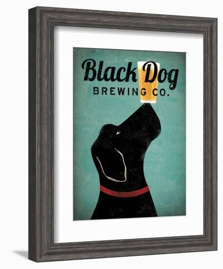 Black Dog Brewing Co v2-Ryan Fowler-Framed Art Print