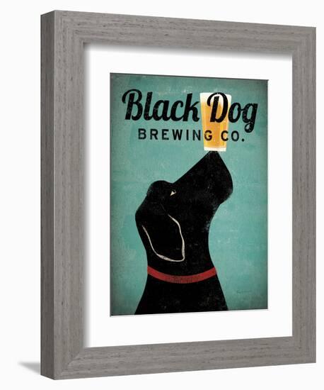 Black Dog Brewing Co v2-Ryan Fowler-Framed Art Print