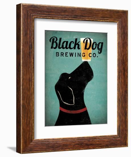 Black Dog Brewing Co v2-Ryan Fowler-Framed Art Print