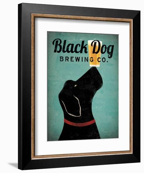 Black Dog Brewing Co v2-Ryan Fowler-Framed Art Print