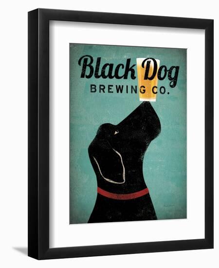 Black Dog Brewing Co v2-Ryan Fowler-Framed Art Print