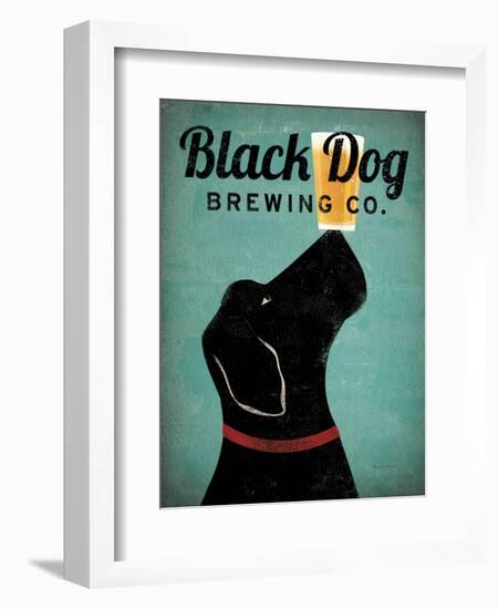 Black Dog Brewing Co v2-Ryan Fowler-Framed Art Print