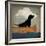 Black Dog Canoe Ride-Ryan Fowler-Framed Art Print