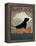 Black Dog Canoe-Ryan Fowler-Framed Stretched Canvas