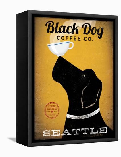 Black Dog Coffee Co Seattle-Ryan Fowler-Framed Stretched Canvas