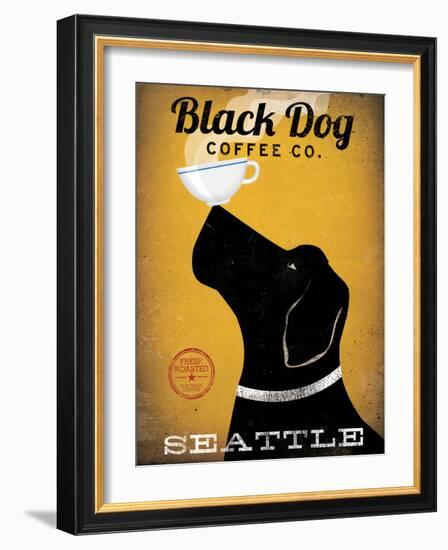 Black Dog Coffee Co Seattle-Ryan Fowler-Framed Art Print