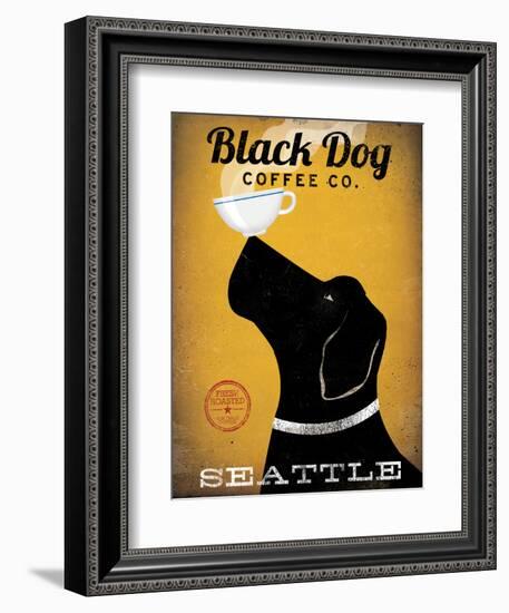 Black Dog Coffee Co Seattle-Ryan Fowler-Framed Art Print