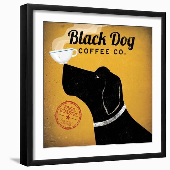 Black Dog Coffee Co-Ryan Fowler-Framed Art Print