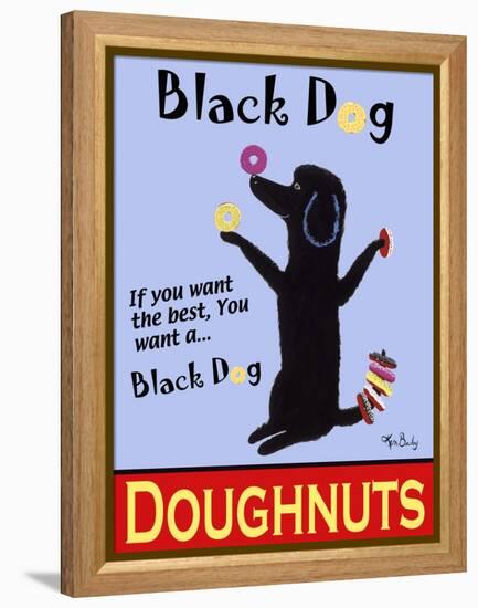 Black Dog Doughnuts-Ken Bailey-Framed Premier Image Canvas