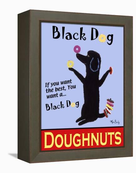 Black Dog Doughnuts-Ken Bailey-Framed Premier Image Canvas