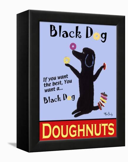 Black Dog Doughnuts-Ken Bailey-Framed Premier Image Canvas