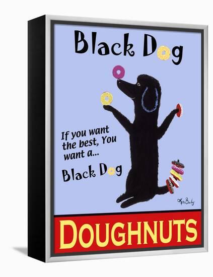 Black Dog Doughnuts-Ken Bailey-Framed Premier Image Canvas