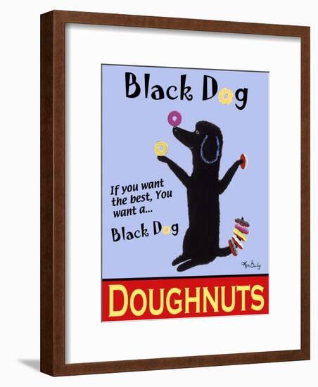 Black Dog Doughnuts-Ken Bailey-Framed Premium Giclee Print