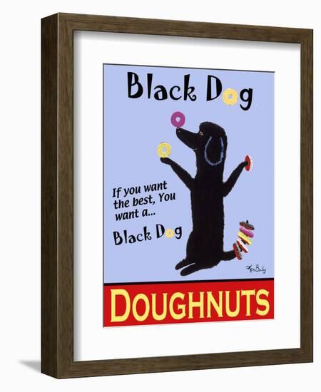 Black Dog Doughnuts-Ken Bailey-Framed Giclee Print