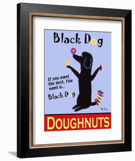 Black Dog Doughnuts-Ken Bailey-Framed Giclee Print