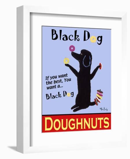 Black Dog Doughnuts-Ken Bailey-Framed Giclee Print