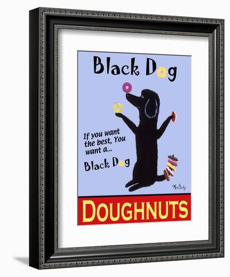 Black Dog Doughnuts-Ken Bailey-Framed Giclee Print