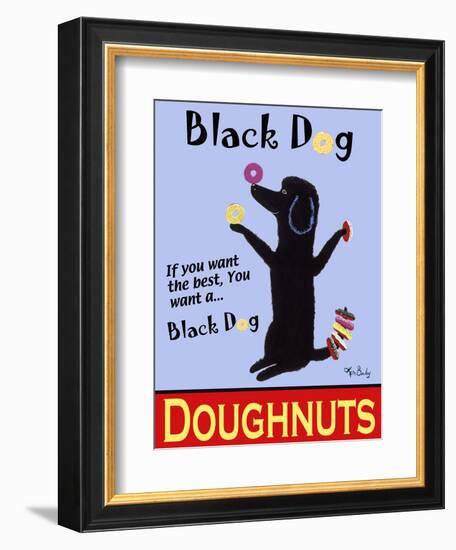 Black Dog Doughnuts-Ken Bailey-Framed Giclee Print