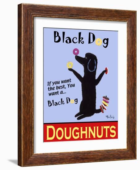 Black Dog Doughnuts-Ken Bailey-Framed Giclee Print