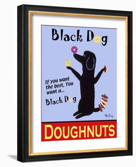 Black Dog Doughnuts-Ken Bailey-Framed Giclee Print