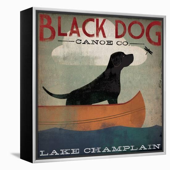 Black Dog Lake Champlain-Ryan Fowler-Framed Stretched Canvas