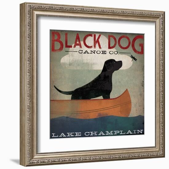 Black Dog Lake Champlain-Ryan Fowler-Framed Art Print