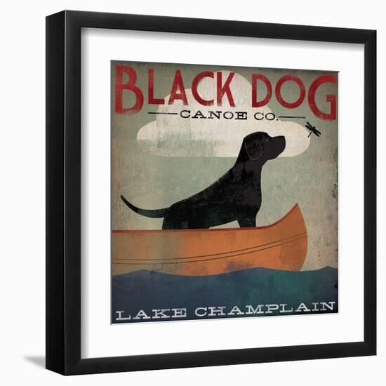 Black Dog Lake Champlain-Ryan Fowler-Framed Art Print