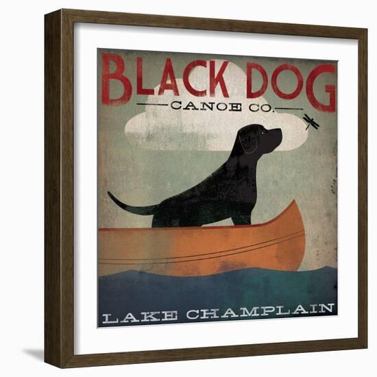 Black Dog Lake Champlain-Ryan Fowler-Framed Art Print