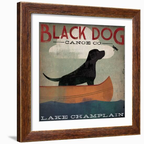 Black Dog Lake Champlain-Ryan Fowler-Framed Art Print