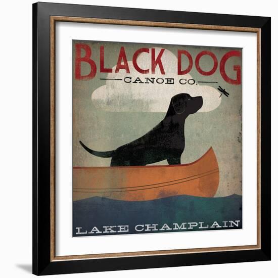 Black Dog Lake Champlain-Ryan Fowler-Framed Art Print