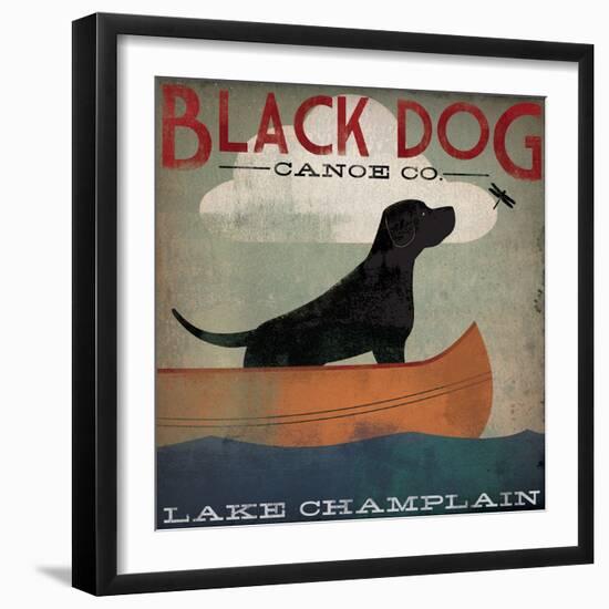 Black Dog Lake Champlain-Ryan Fowler-Framed Art Print