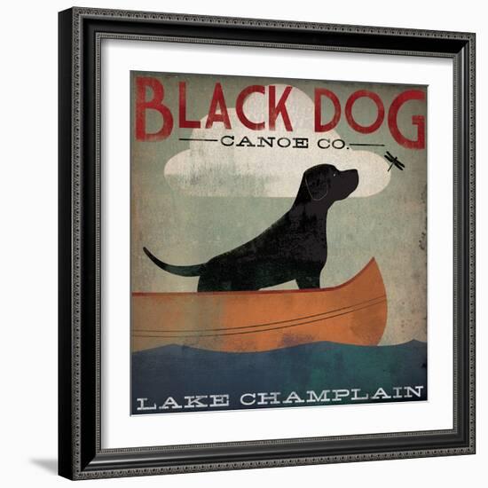 Black Dog Lake Champlain-Ryan Fowler-Framed Art Print