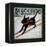 Black Dog Ski-Ryan Fowler-Framed Stretched Canvas