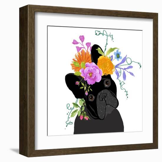 Black Dog-Edith Jackson-Framed Art Print