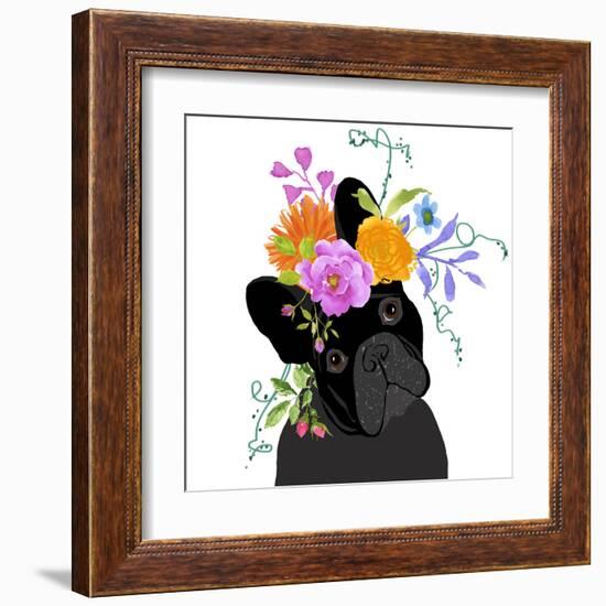 Black Dog-Edith Jackson-Framed Art Print