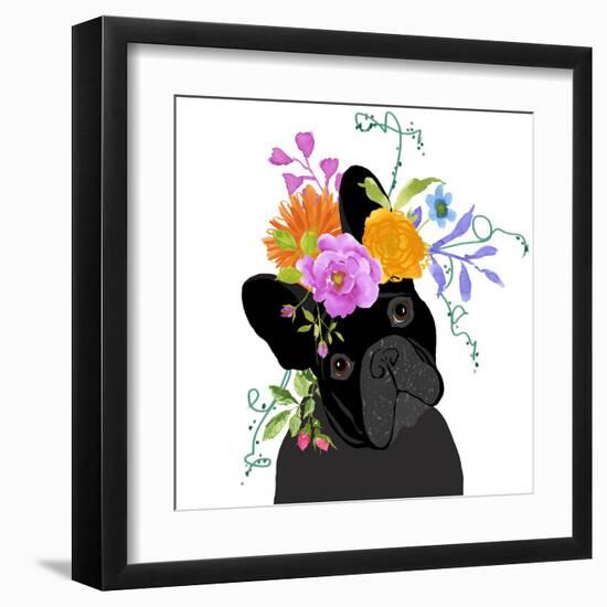Black Dog-Edith Jackson-Framed Art Print