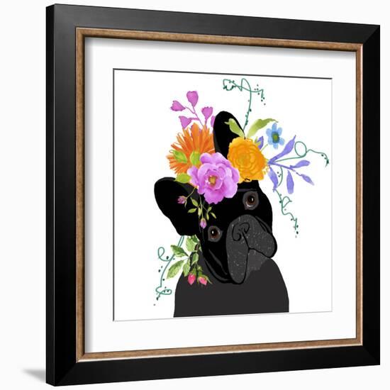 Black Dog-Edith Jackson-Framed Art Print